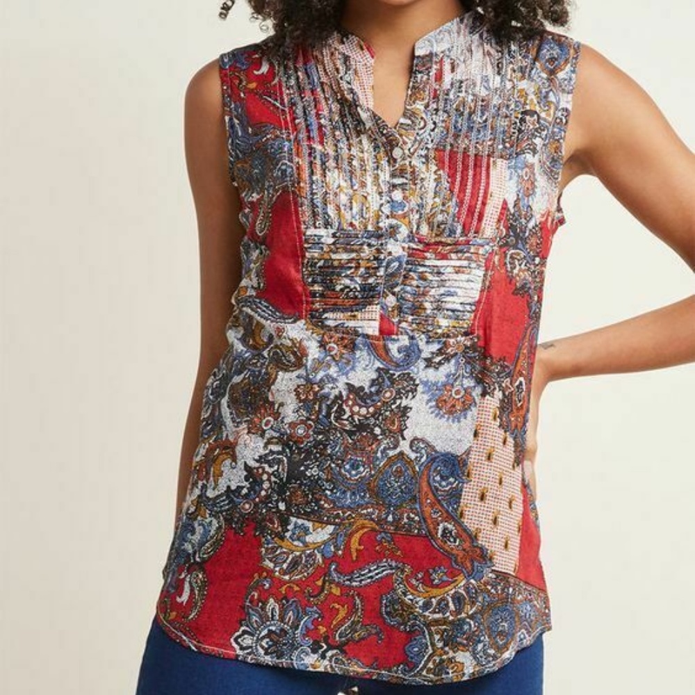 Magazine On Your Roam Time Cotton Top Blouse